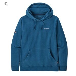 Patagonia Men's Fitz Roy Uprisal Hoody Wavy Blue Teal Hoodie Large